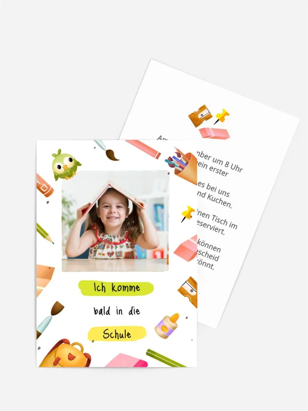Einladungskarte Einschulung