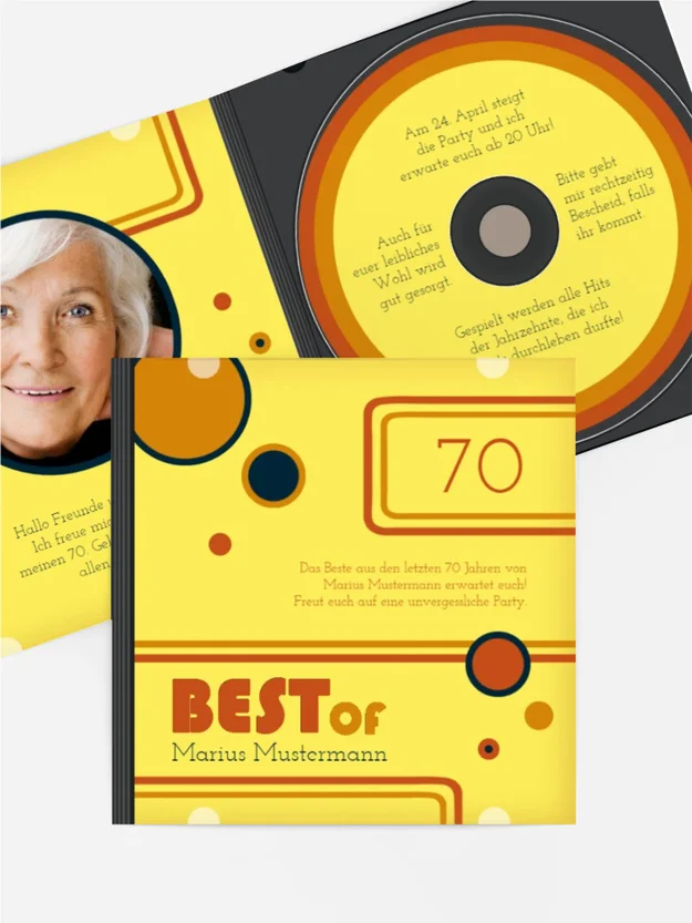 Geburtstagseinladung Best Of CD Foto 70