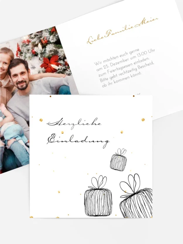 Foto Weihnachtseinladung Ein kleines Glück