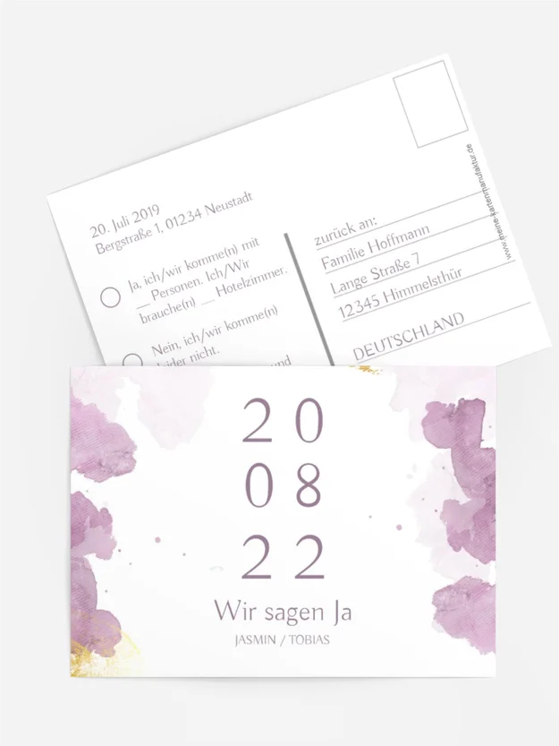 Antwortkarte Rosenstaub