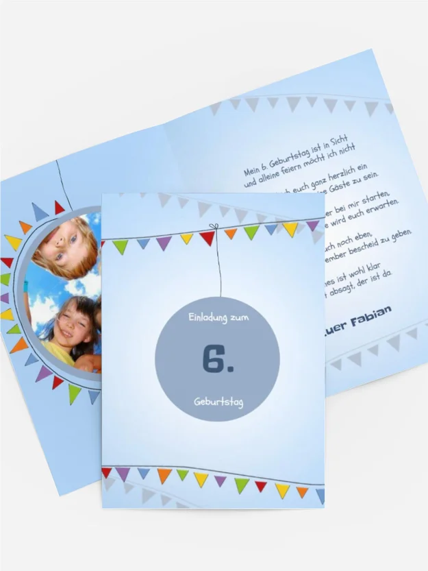 Geburtstagseinladung Lampion Foto