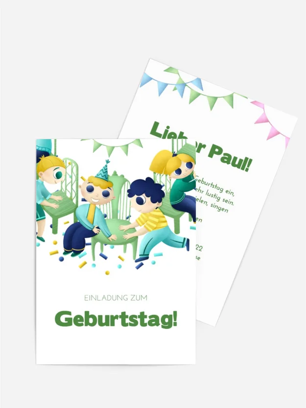 Geburtstagseinladung Fröhlicher Tanz