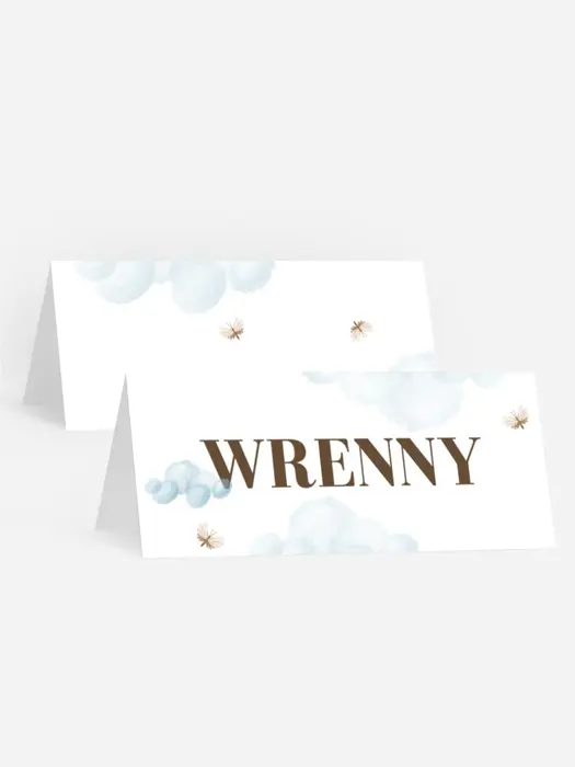 Tischkarte Konfirmation Luftiger Sicht