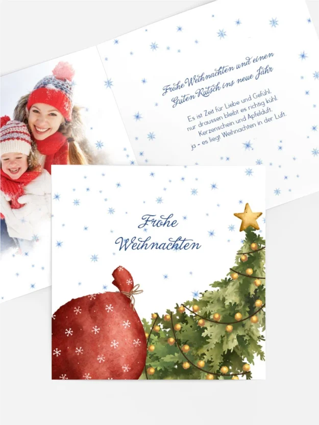 Fotogrußkarte Weihnachten Weihnachtsabenteuer