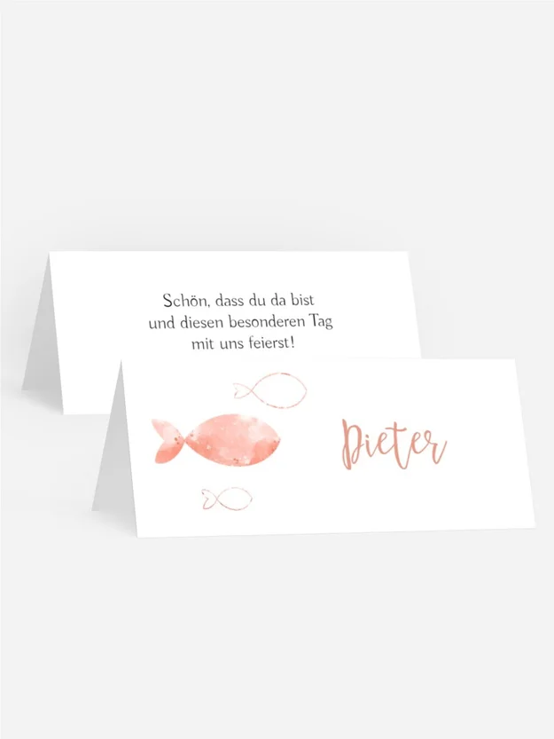 Tischkarte Konfirmation Hope