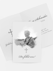 Sterbebildkarte Foto-Rauch