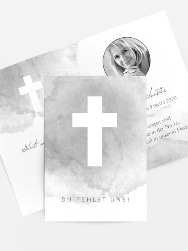 Sterbebildkarte Im Namen des Vaters