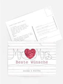 Ballonkarte zur Hochzeit Mr&Mrs