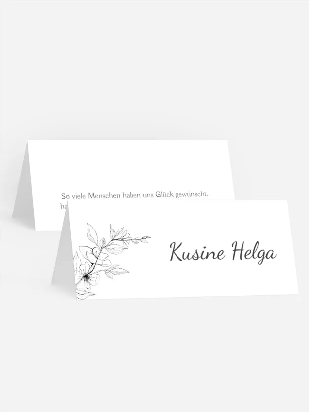 Tischkarte Geheimer Garten Tischkarte Geheimer Garten