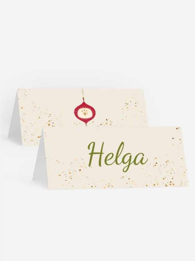 Tischkarte Weihnachten Vintage Weihnachtsdekorationen