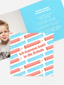 Einladungskarte Einschulung Schulanfang