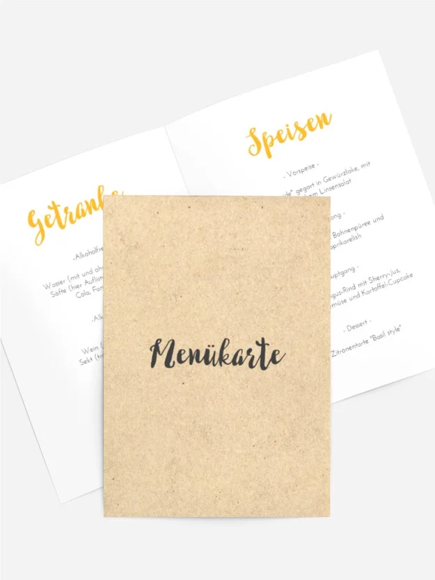 Menükarte Geburtstag Party im Freien Menükarte Geburtstag Party im Freien
