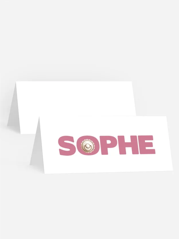 Tischkarte Taufe Schnuller