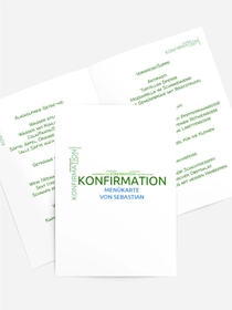 Menükarte Konfirmation Script