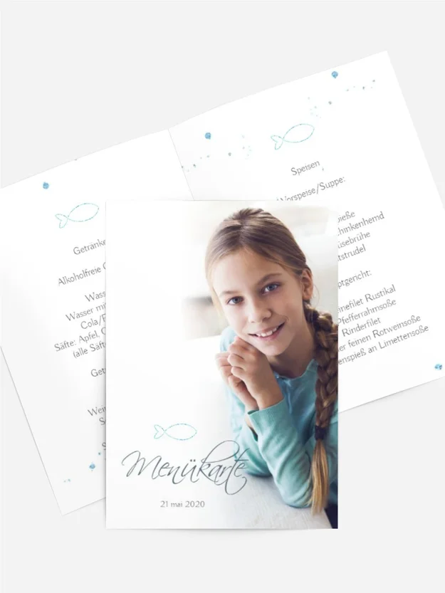 Menükarte Konfirmation Fay Menükarte Konfirmation Fay