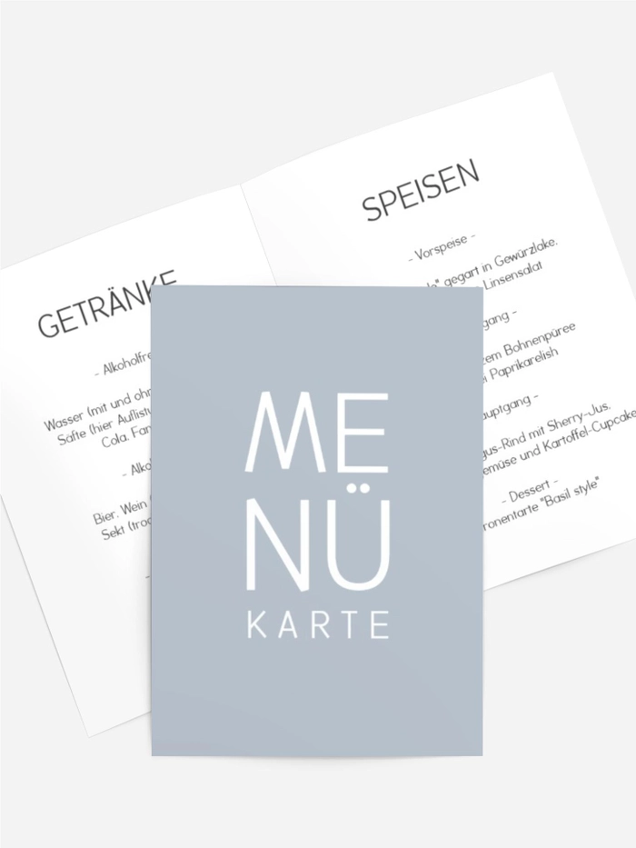 Menükarte Geburtstag Ordnungszahl