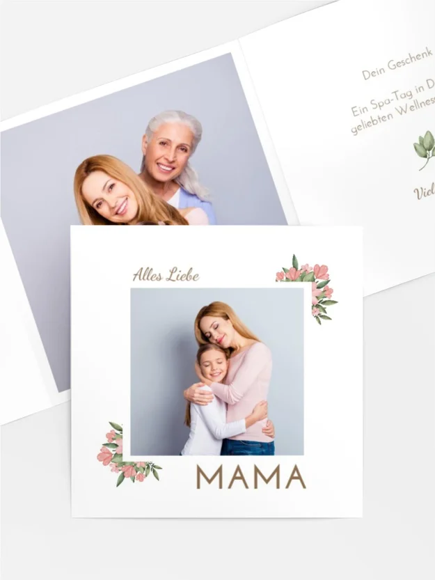 Grußkarte zum Muttertag Geschenkset