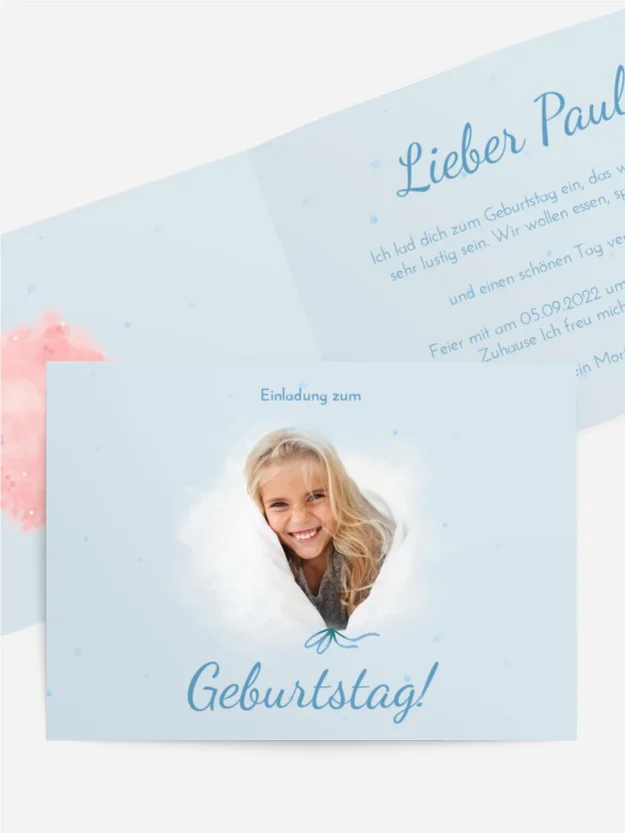 Geburtstagseinladung Festliche Zuckerwatte Geburtstagseinladung Festliche Zuckerwatte