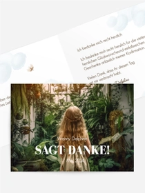 Dankeskarte Konfirmation Luftiger Sicht
