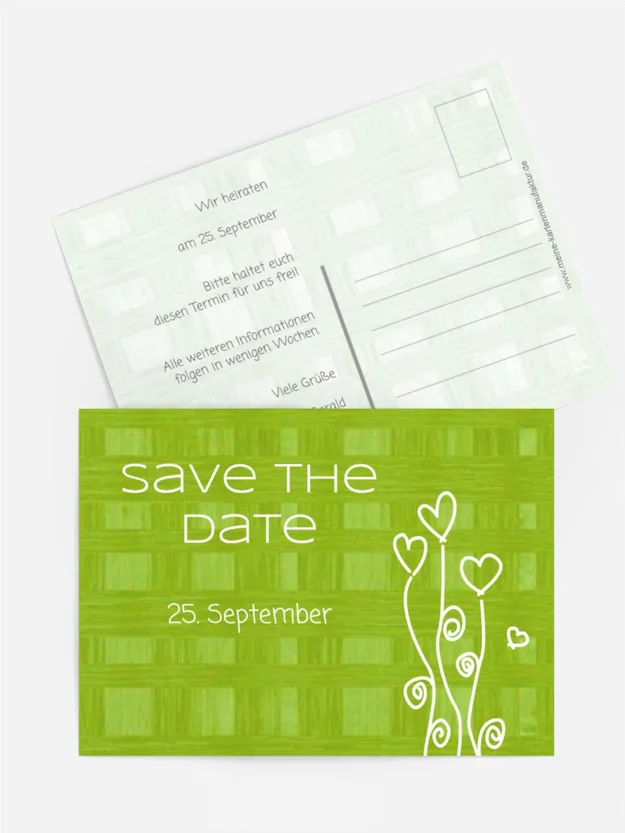 Save the Date Karte Liebestraum