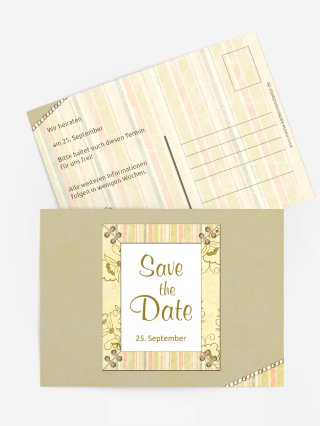 Save the Date Bund fürs Leben