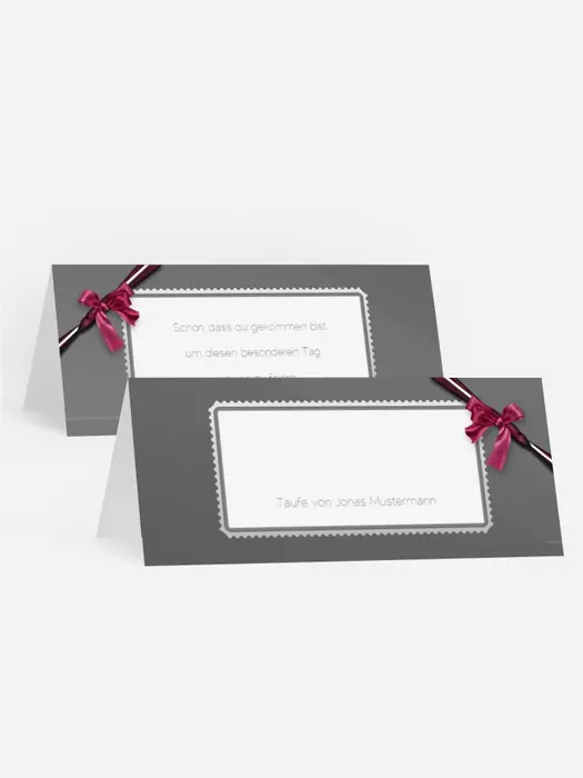 Tischkarte Ribbon