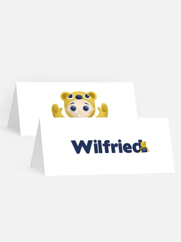 Tischkarte Geburtstag  Teddybär feiert Tischkarte Geburtstag  Teddybär feiert