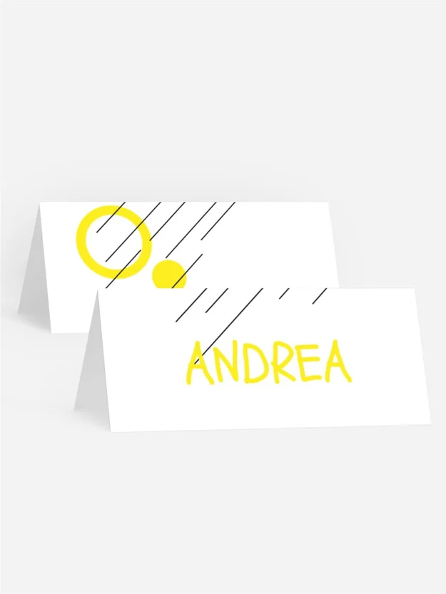 Tischkarte Geburtstag Kreisgeometrie Tischkarte Geburtstag Kreisgeometrie