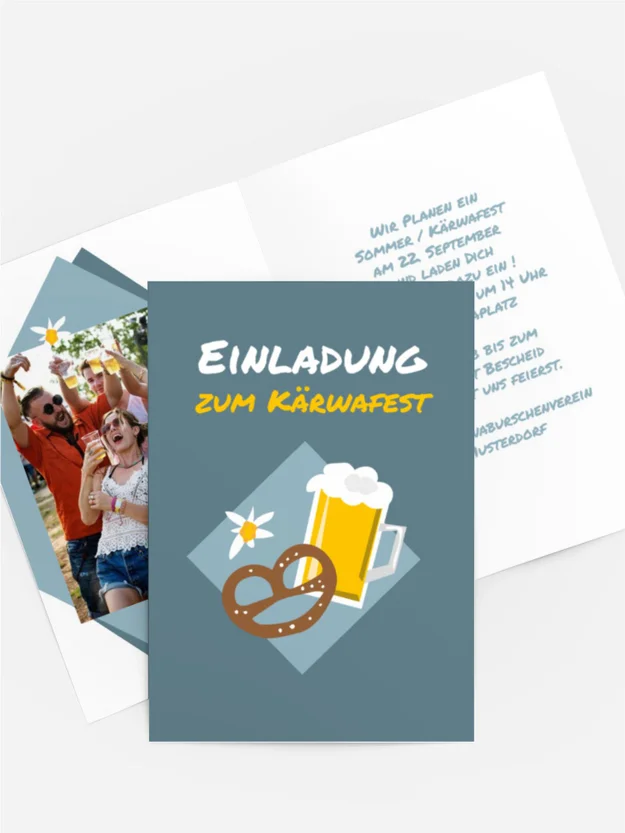 Sommerfestkarte Kärwa is