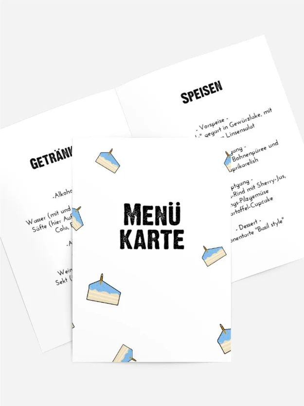 Menükarte Geburtstag Dinosaurier-Party