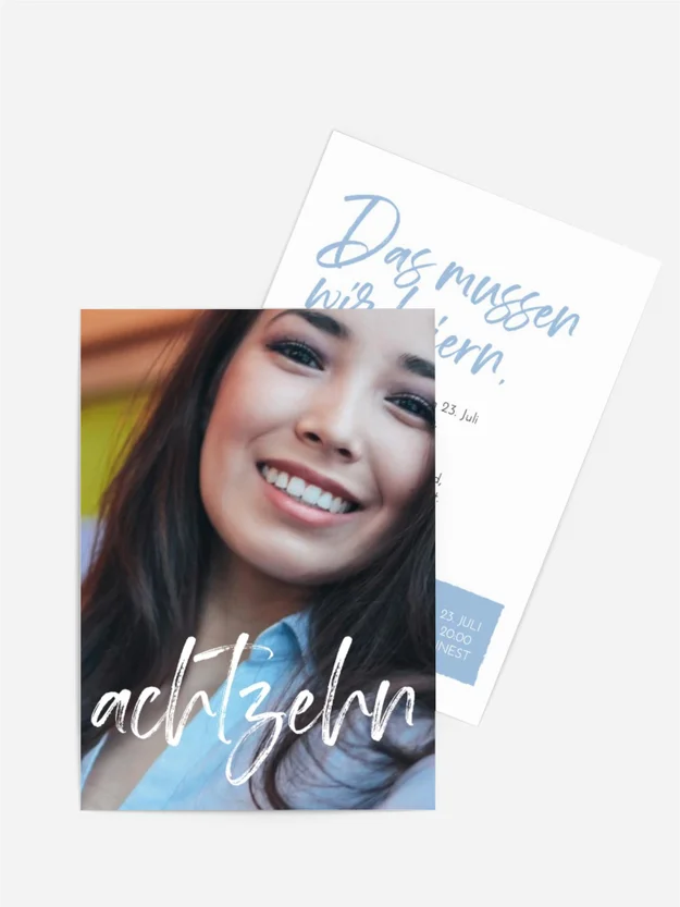 Geburtstagseinladung Breites Lächeln Geburtstagseinladung Breites Lächeln