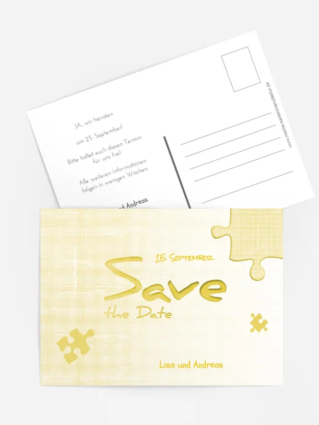 Save the Date Puzzle Save the Date Puzzle