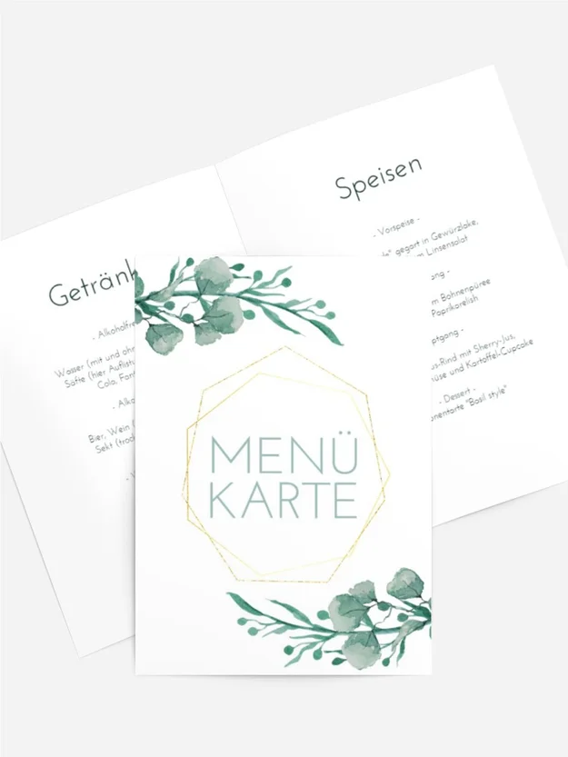 Menükarte Geburtstag Dorfkreis