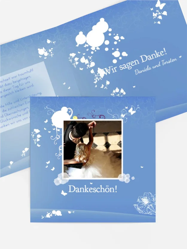 Dankeskarte Hochzeit "Dream"