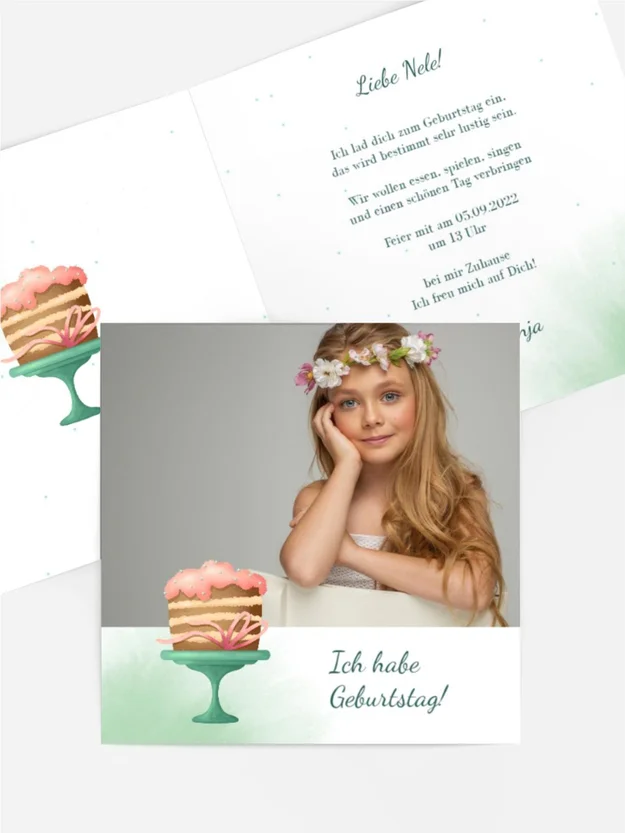 Geburtstagseinladung Kuchentraum