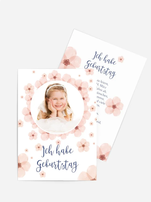 Geburtstagseinladung Blumentraum