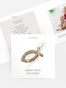 Dankeskarte Konfirmation Amulett