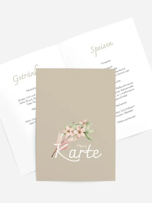 Menükarte Taufe