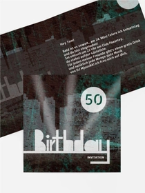 Einladung zum Geburtstag City Lights 50 Einladung zum Geburtstag City Lights 50