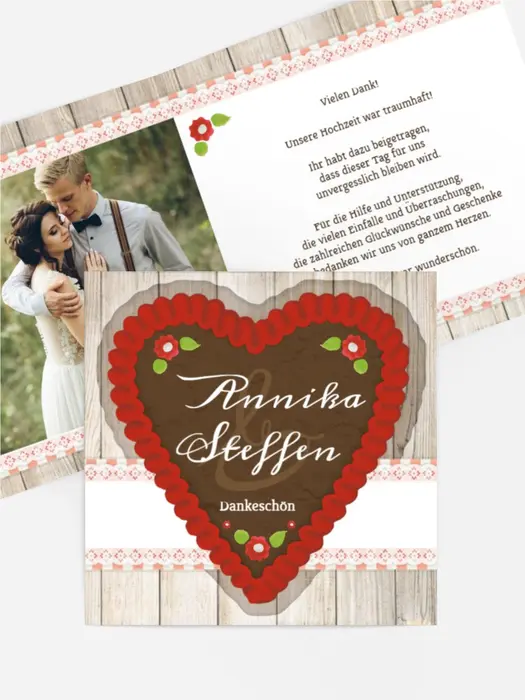 Dankeskarte Hochzeit "München"