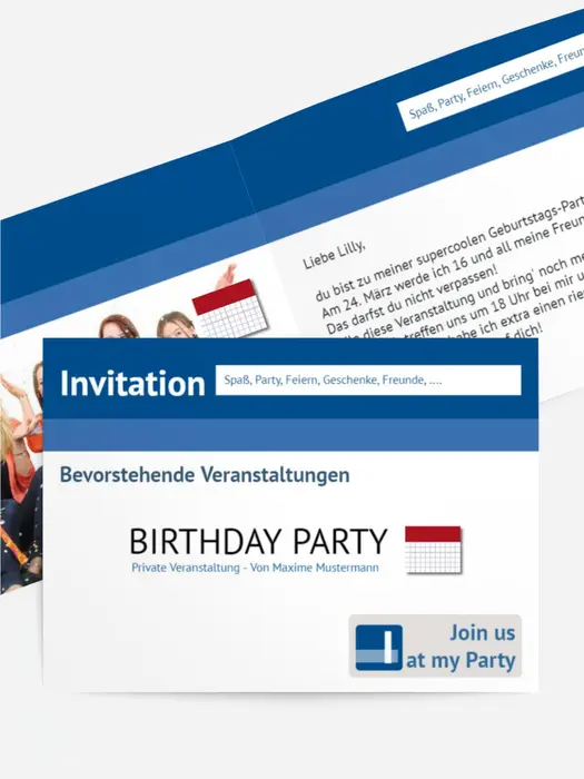 Geburtstagseinladung Gefällt mir! Foto