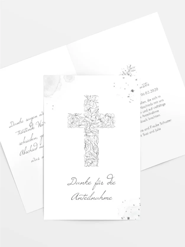 Trauerdanksagung Gottes Bund