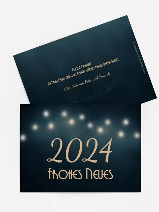 Neujahrskarte Moonlight Night