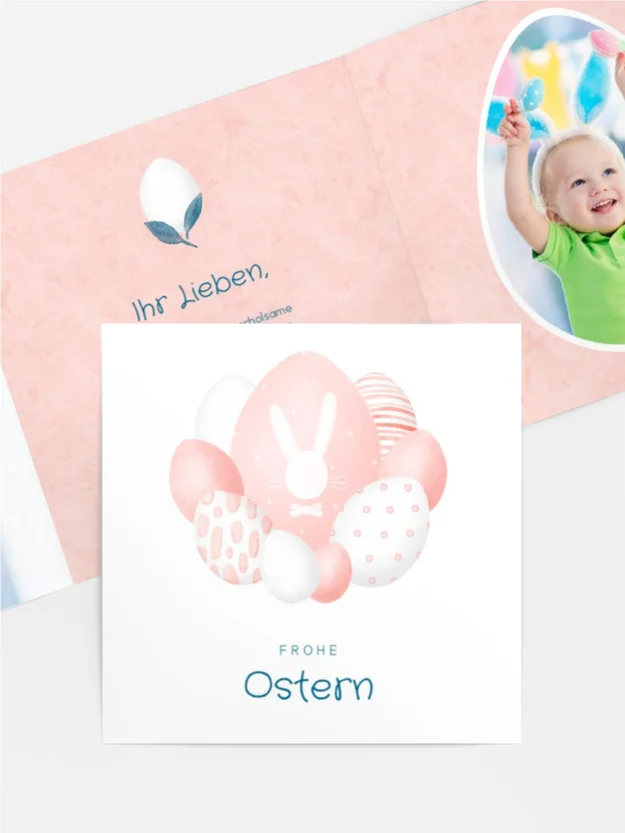 Osterkarte Eierhasen 2