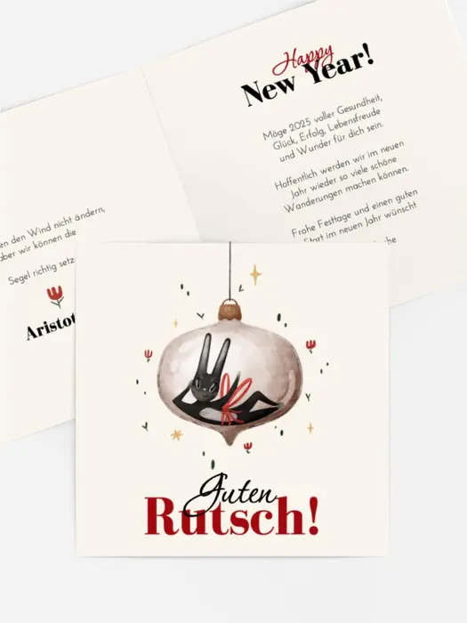 Neujahrskarte Weihnachtsspielzeug