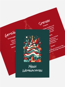 Menükarte Weihnachten Neujahrsinstallation Menükarte Weihnachten Neujahrsinstallation