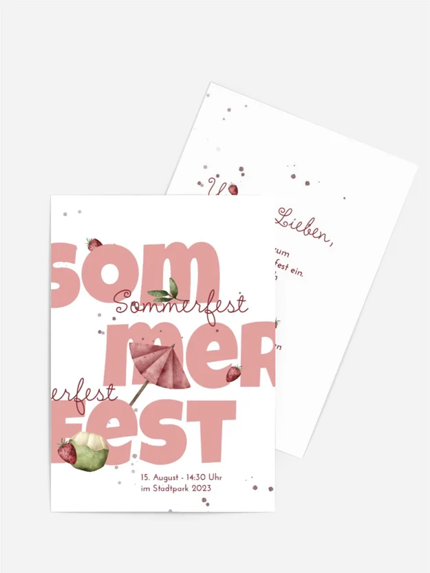 Sommerfest Einladung Der lang erwartete Sommer