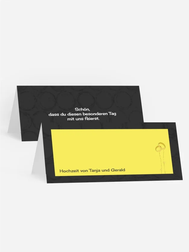 Tischkarte Hochzeit Eleganz