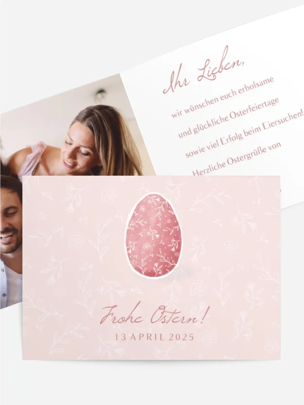 Osterkarte Osterei
