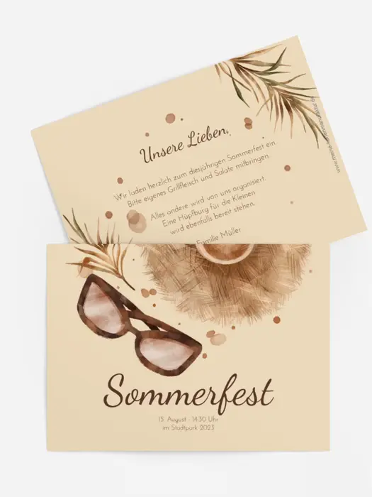 Sommerfest Einladung Strandset Sommerfest Einladung Strandset